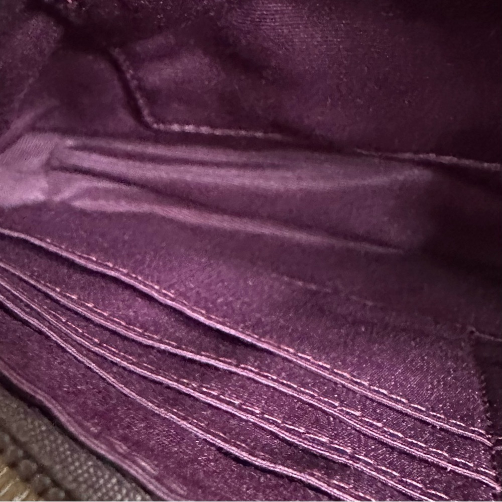 Coach Ashley Scarf Print Signature Logo Satin Shoulder Wallet - Picture 7 of 8